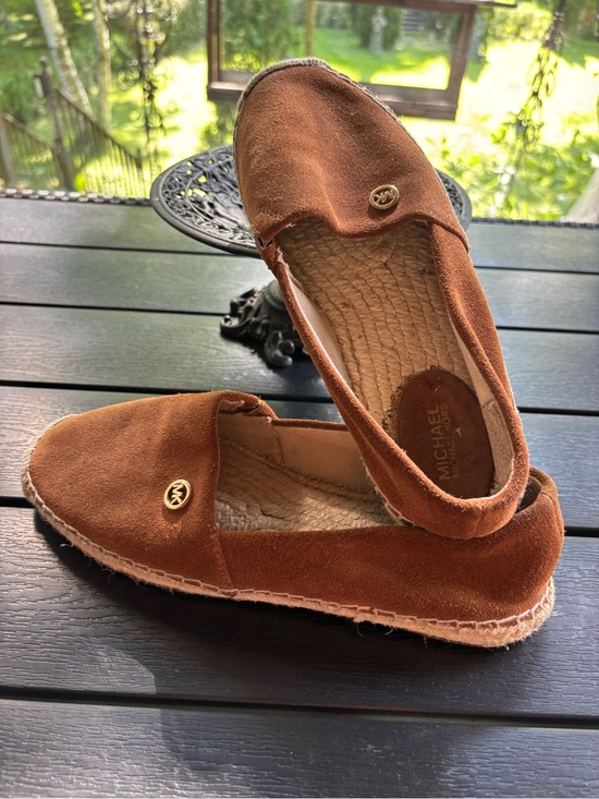 MICHAEL Michael Kors Shoes - MICHAEL Michael Kors Chestnut Suede Espadrille Loafers